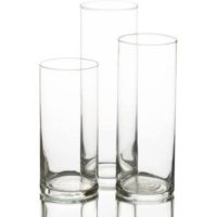 Lot De 3 Vases Décoratifs Relaxdays En Verre Coloré - Design Rainuré Avec Bord Doré - H 20.5cm - Style Bohème